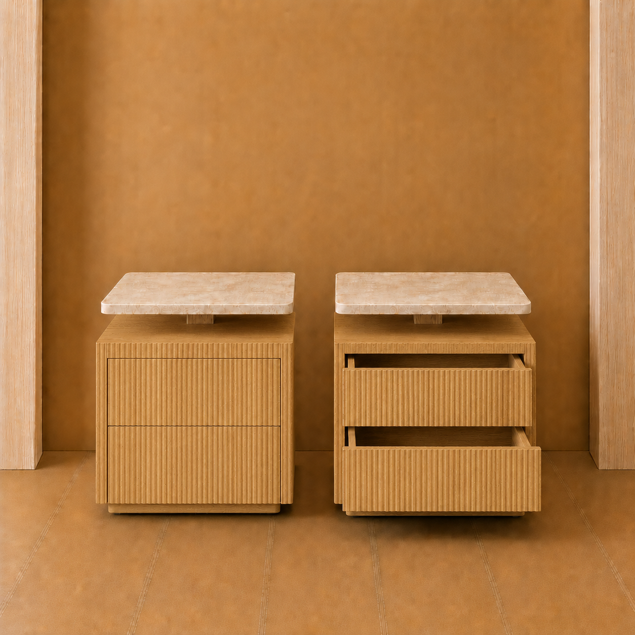 Circle Nightstand Set