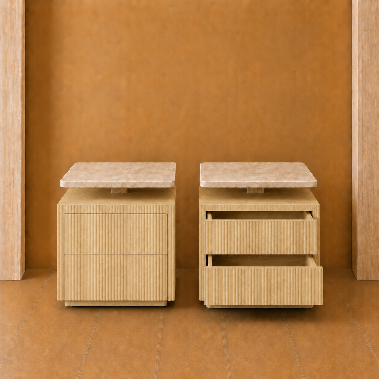 Circle Nightstand Set