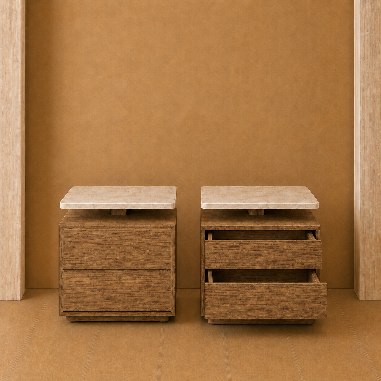 Circle Nightstand Set