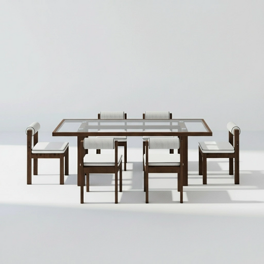 Pampinea Table Set/Chestnut